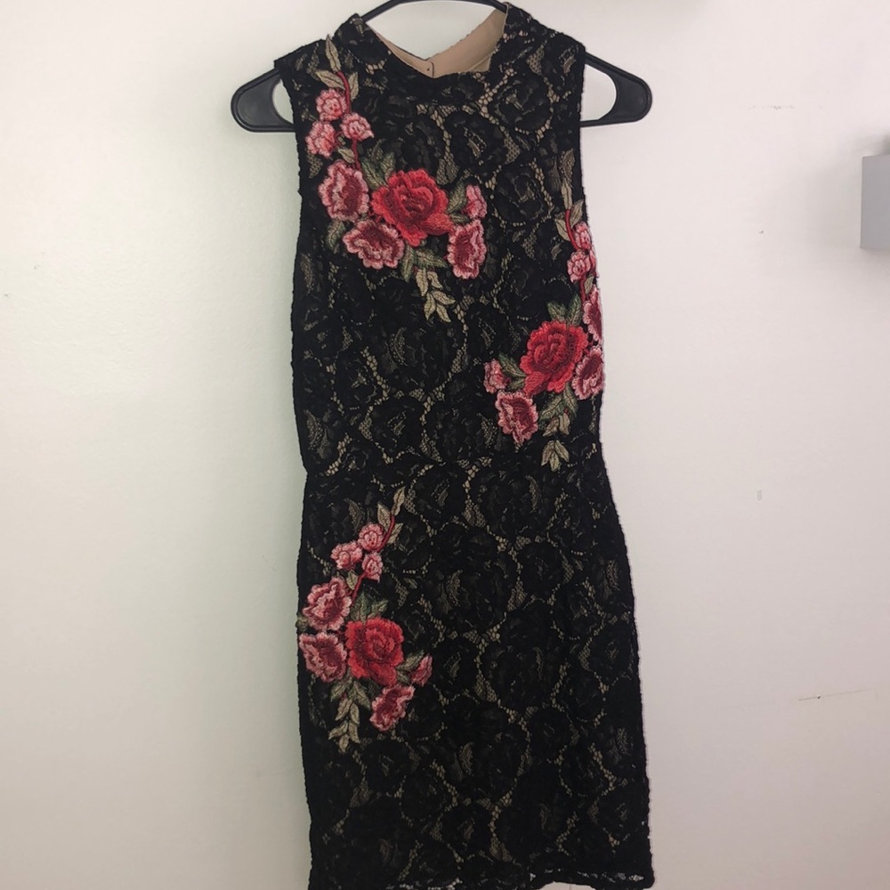Lily Rose Lace High Neck Dress